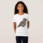 T-Shirt colombe Blanc-à ailes (Devant entier)