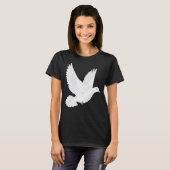 T-shirt Colombe blanche (Devant entier)