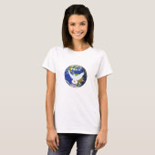 T-Shirt Colombe de la Paix avec Texte Modifiable (Devant entier)