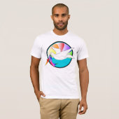 T-shirt Colombe de l'amour (LGBTIQ) (Devant entier)
