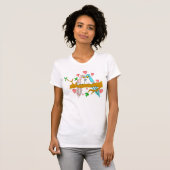 T-Shirt Colombes d'amour (Devant entier)