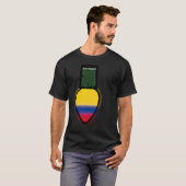 T-shirt Colombia Flag Christmas Light Colombian Pride (Devant entier)