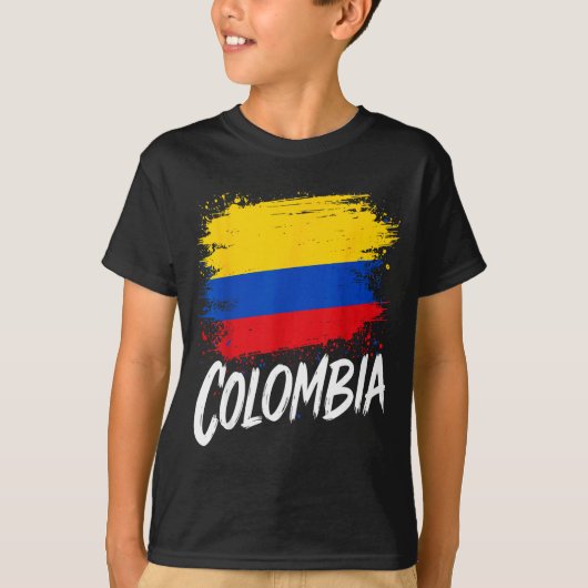 T-shirt Colombia Lover Colombian Flag  (Devant)