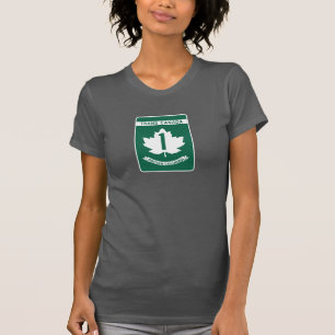 T-shirt Colombie-Britannique, signe de route du