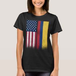 T-shirt Colombie Colombie Amérique drapeaux Fiers USA Colo
