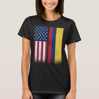 T-shirt Colombie Colombie Amérique drapeaux Fiers USA Colo