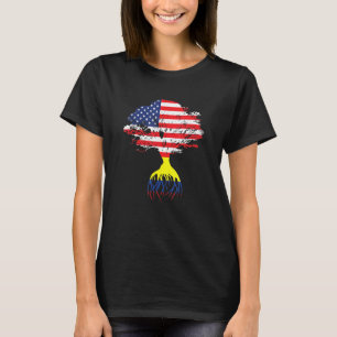 T-shirt Colombie Colombienne Amérique Drapeau Racines Colo