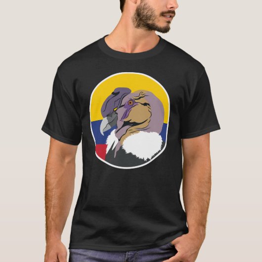 T-shirt Colombie condor andin animal national colombien (Devant)