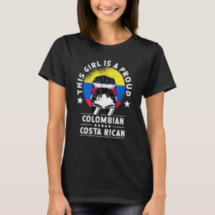 T-shirt Colombie Drapeau Costa Rica Grown Femmes Citoyenne