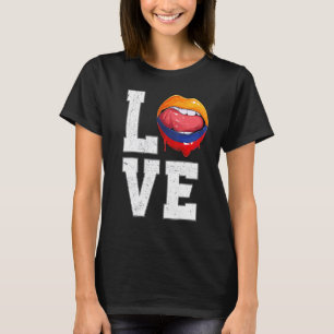 T-shirt Colombie Drapeau de football Fan Love Colombien