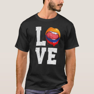 T-shirt Colombie Drapeau de football Fan Love Colombien