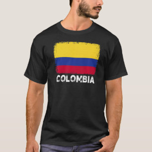 T-shirt Colombie Drapeau Soutien Colombien Hommes Femmes H
