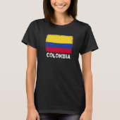 T-shirt Colombie Drapeau Soutien Colombien Hommes Femmes H (Devant)