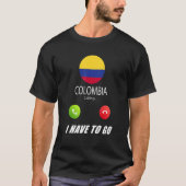 T-shirt Colombie Drapeau Souvenir La Colombie Appelle (Devant)
