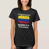T-shirt Colombie Mariage Patrimoine Colombien Drapeau Mari (Devant)