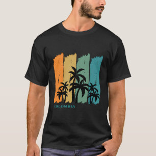 T-shirt Colombie Palms Beach Souvenir Amérique latine Mede