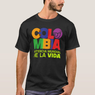 T-shirt Colombie Potencia Mundial De La Vida