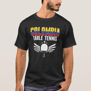 T-shirt Colombie Tennis de table Colombien Ping Pong Suppo