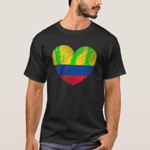 T-shirt Colombie vintage Colombienne Flag Pride soutien Co