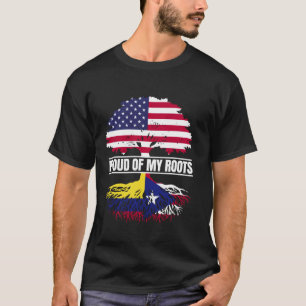 T-shirt Colombien Boricua Mix Fier de ses Racines Colombie