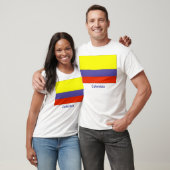 T-shirt colombien de drapeau (Unisexe)