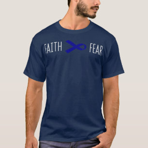 T-shirt Colon Cancer Awareness Faith Over Fear Gift