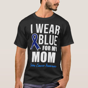 T-shirt Colon I Wear Blue for My Mom's Women Men