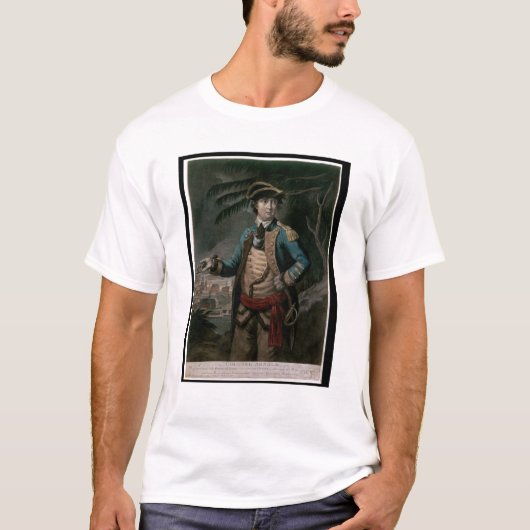 T-shirt Colonel Benoît Arnold, pub. Londres, 1776 (Devant)
