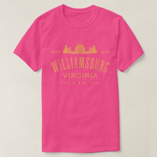 T-shirt Colonial Williamsburg VA Design Williamsburg Virgi (Design devant)