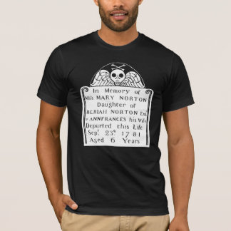 T-shirt Coloniale American Tombstone Crull Angel Bones