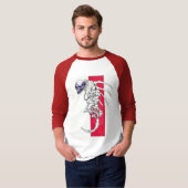 T-shirt colonne vertébrale (Devant entier)