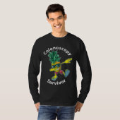 T-shirt Colonos Survivor   Dabbing Pineapple Patient (Devant entier)