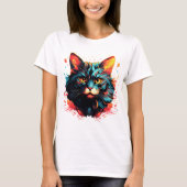 T-shirt Color cat (Devant)