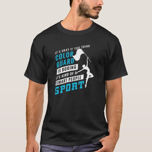 T-shirt Color Guard est ennuyeux d'une personne intelligen (Devant)