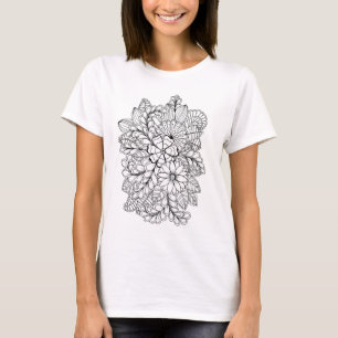 T-shirt Color Me Floral Group do-it-yourself Doodle