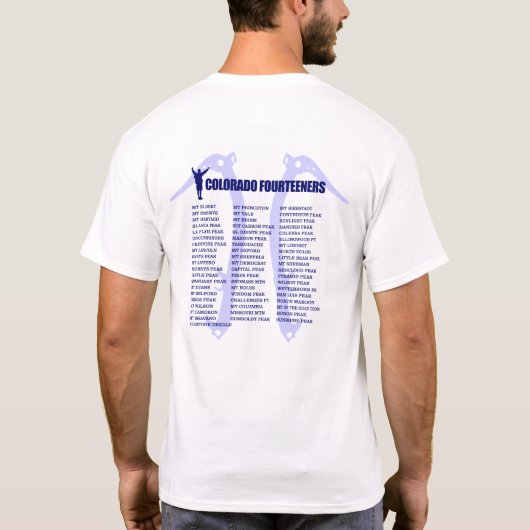 T-shirt Colorado 14ers (Dos)