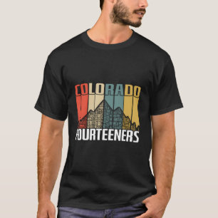 T-shirt Colorado 14Ers Fourtins Randonnées Retro Vintage G