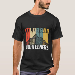 T-shirt Colorado 14ers Randonnée Quatorze Salaires Rétro V