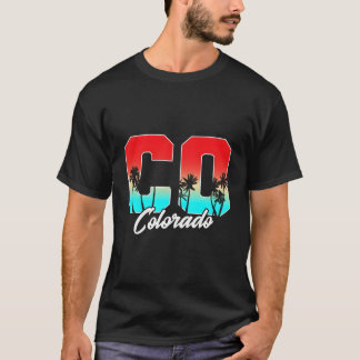 T-shirt Colorado Co Palm Tree State