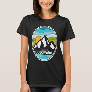 T-shirt Colorado coloré vêtements d'illustration extérieur
