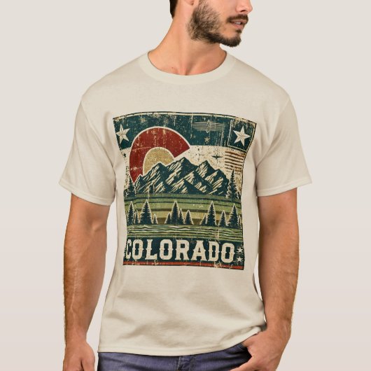 T-shirt Colorado de Grunge (Devant)
