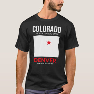 T-shirt Colorado, Denver – La ville du Mile High, États-Un