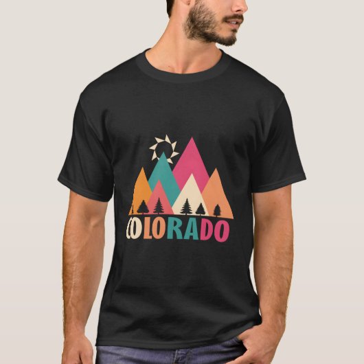 T-shirt Colorado Drapeau Montatin (Devant)