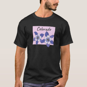 T-shirt Colorado Flower Rocky Mountain Columbine