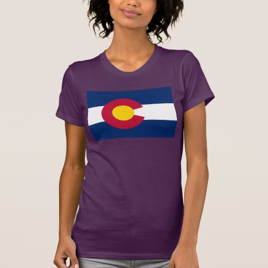T-shirt Colorado : Le drapeau américain du centenaire (Devant)