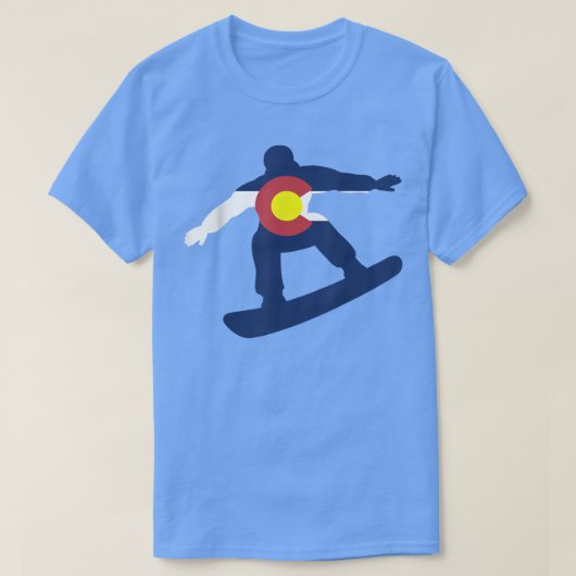 T-shirt Colorado Planche à neige T Idée cadeaux (Design devant)