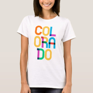 T-shirt Colorado Vintage Couleurs Années 80 Art Pop Type