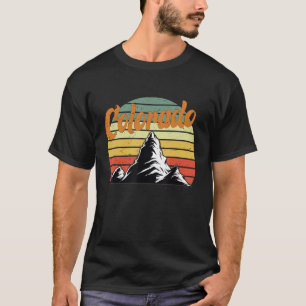 T-shirt Colorado Vintage Retro 4 juillet Monts Mont