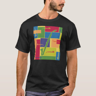 T-Shirt Colorblocks foncé
