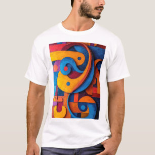 T-shirt Colorcube 5 Cubisme coloré